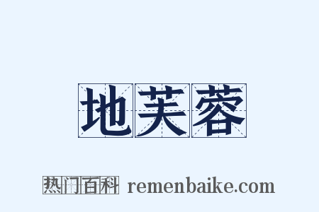 地芙蓉是什么意思的图片